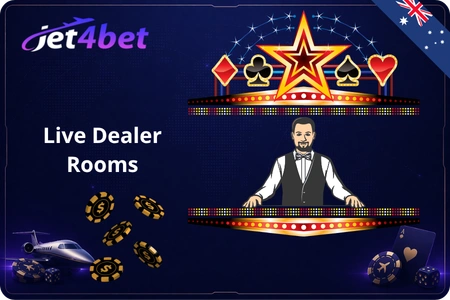 Jet4Bet live dealer rooms with Evolution Gaming and Pragmatic Live tables